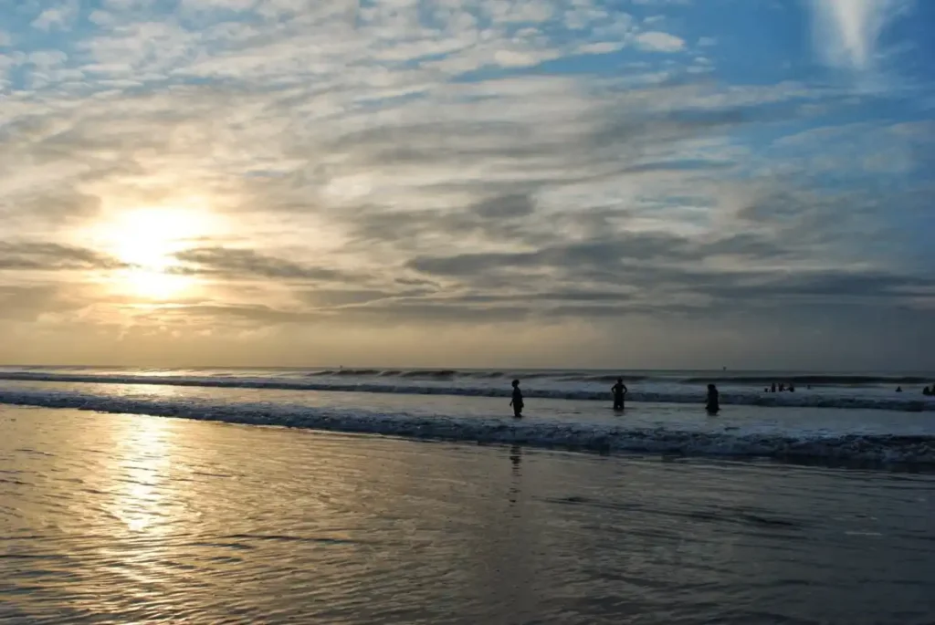 digha sun rise from beach
