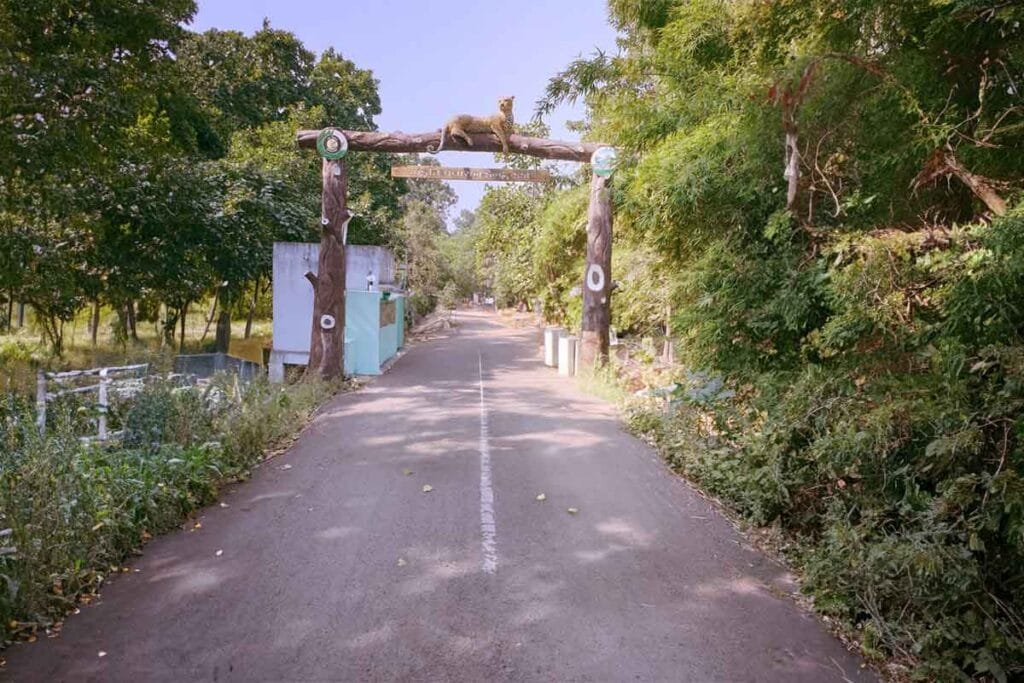Jambughoda Wildlife Sanctuary entry gate